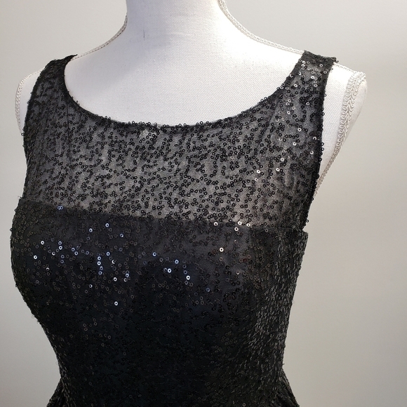 MXI Black Sequin Dress with Flaw Size 11/12 - Picture 3 of 7